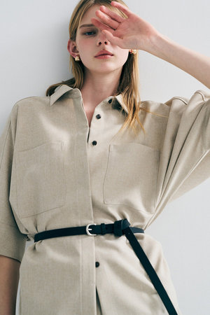 アンクレイヴ/uncraveのフェイクレザー 細ベルト(140500/140501)