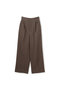 プルーフウールライクツイル ワイドパンツ アンクレイヴ/uncrave ブラウン