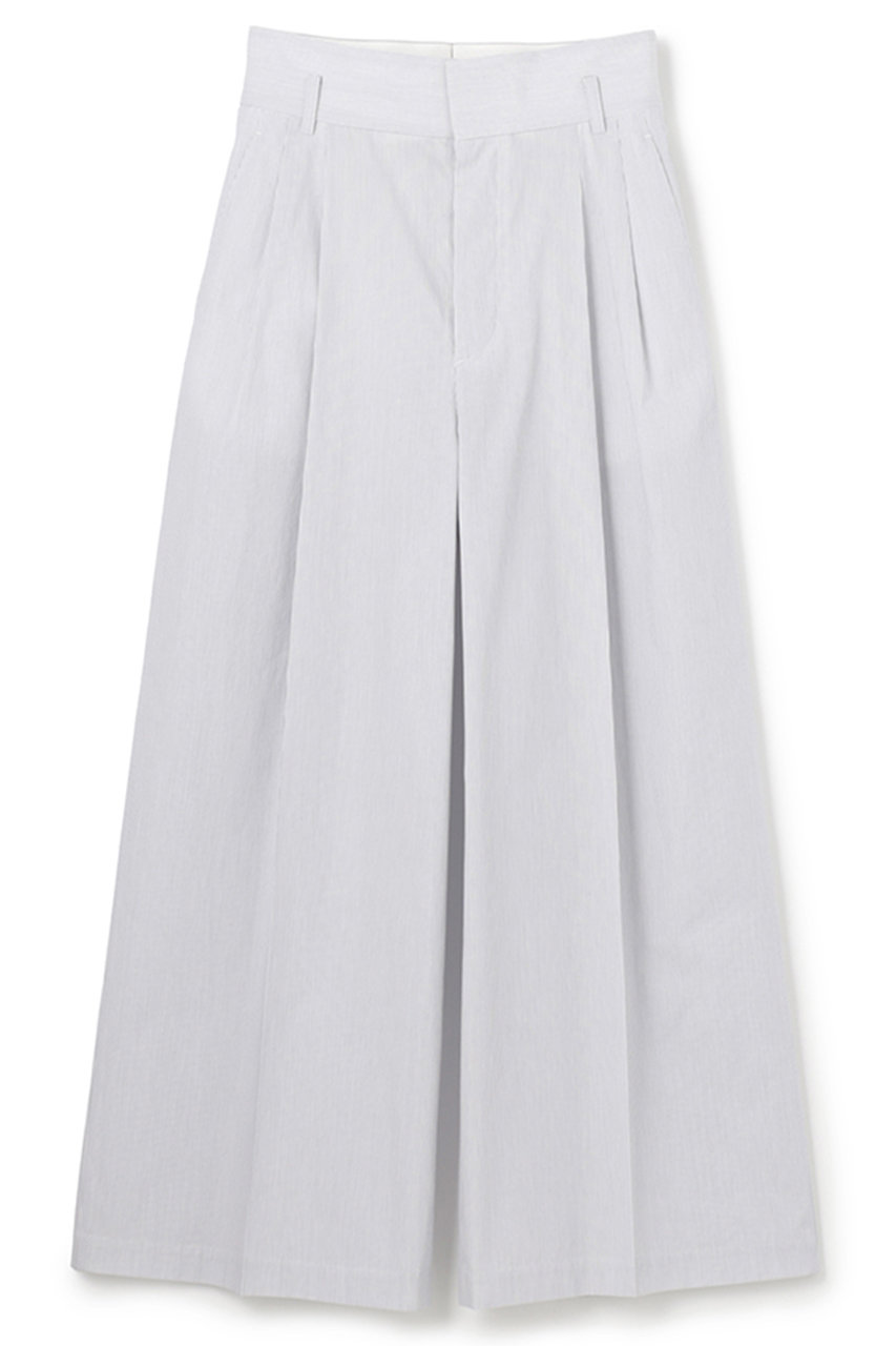 アンクレイヴ/uncraveのコットンクロスストライプ ワイドトラウザー(ネイビーストライプ/PRUVLS0301)