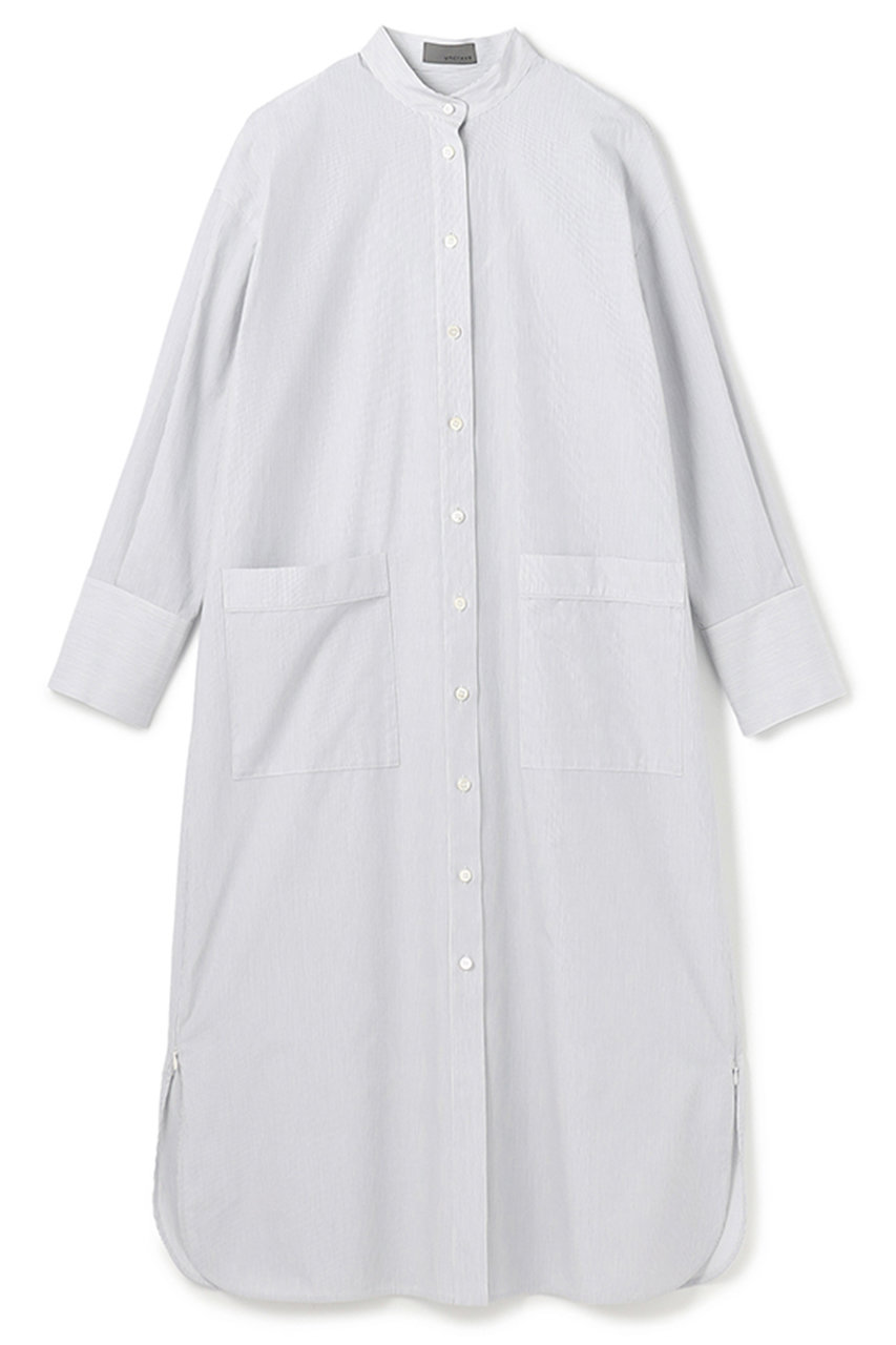 アンクレイヴ/uncraveのコットンクロスストライプ シャツワンピース(ネイビーストライプ/OPUVLS0301)