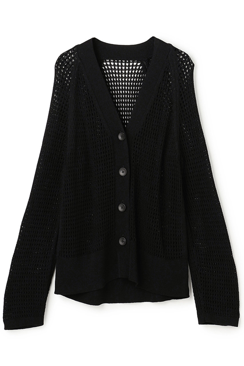 アンクレイヴ/uncraveの【予約販売】メッシュニット カーディガン(ブラック/KRUVLS0304)