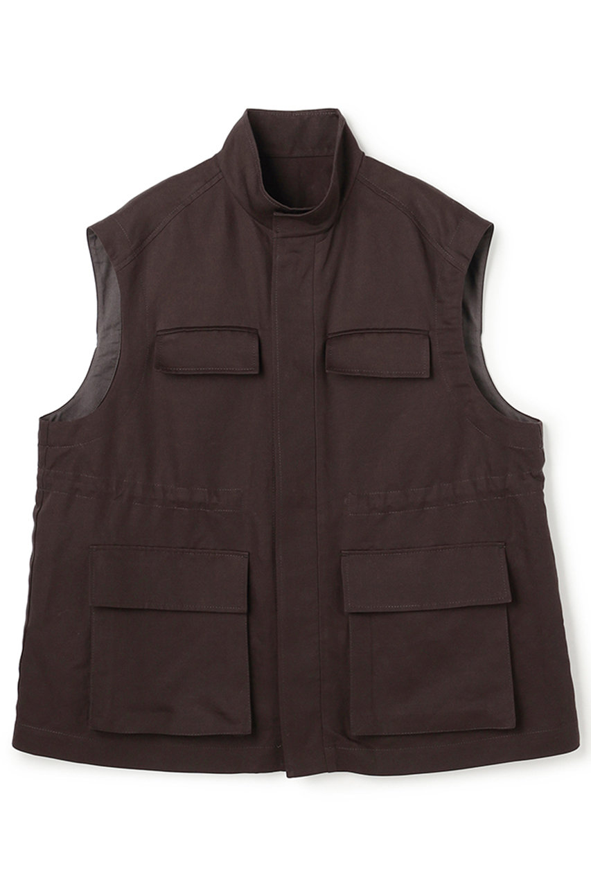 アンクレイヴ/uncraveの【予約販売】リヨセルライトリネン ミリタリージレ(ダークブラウン/VRUVLS0305)