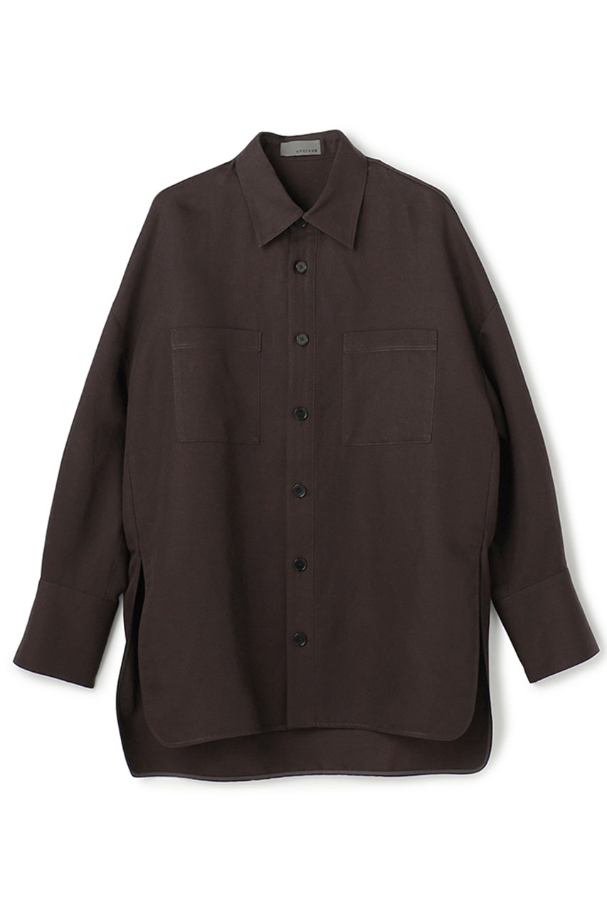 アンクレイヴ/uncraveの【予約販売】リヨセルライトリネン BIGシャツ(ダークブラウン/BLUVLS0305)