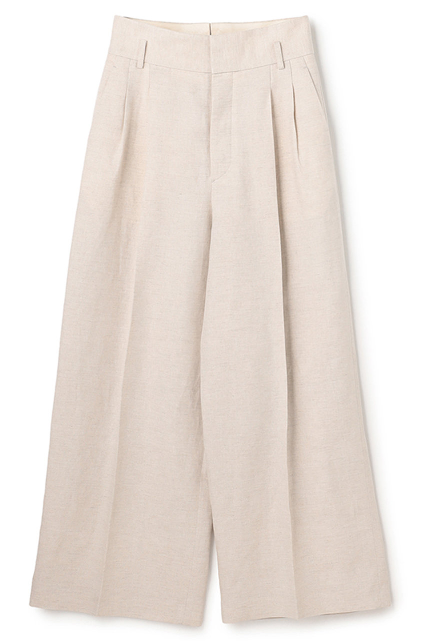 アンクレイヴ/uncraveのリヨセルライトリネン ワイドトラウザー(フラックス/PRUVLS0305)