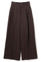 リヨセルライトリネン ワイドトラウザー アンクレイヴ/uncrave ダークブラウン