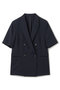 ウォッシャブルドライサップ ハーフスリーブジャケット アンクレイヴ/uncrave ネイビー