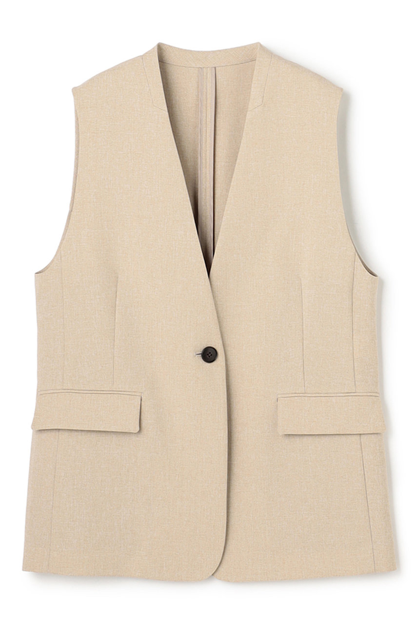 アンクレイヴ/uncraveのウォッシャブルドライサップ ジレ(シャンブレーベージュ/VRUVLM0400)