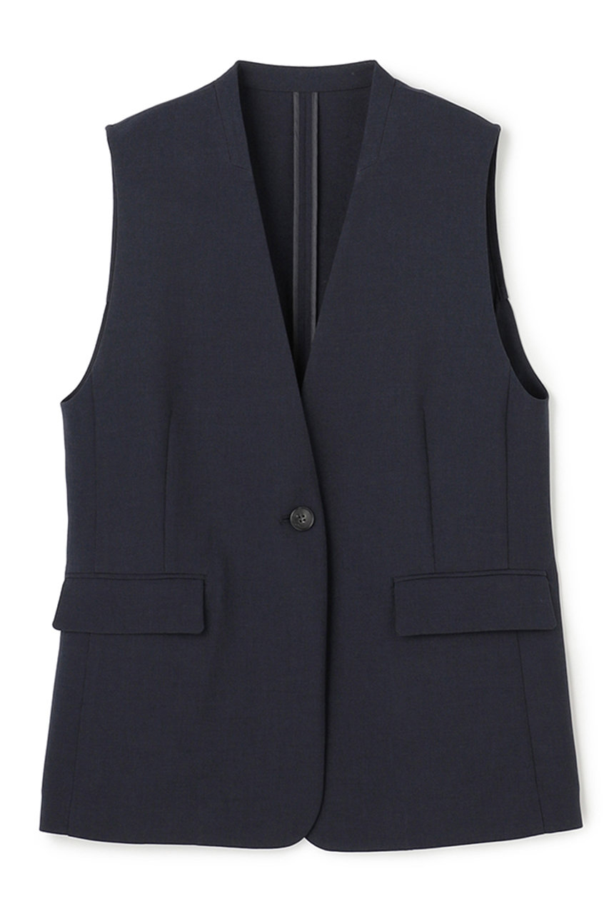 アンクレイヴ/uncraveのウォッシャブルドライサップ ジレ(ネイビー/VRUVLM0400)