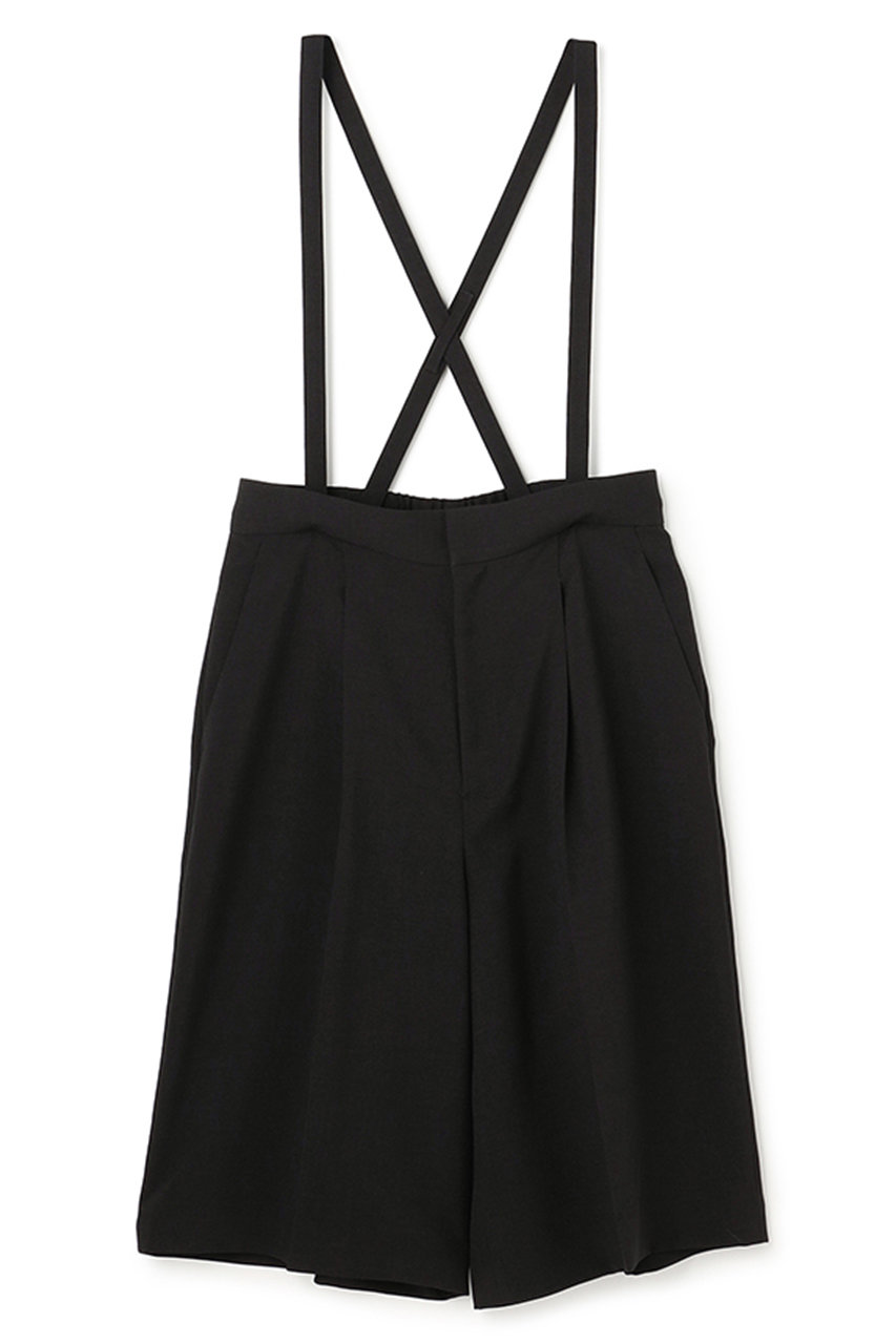 アンクレイヴ/uncraveのウォッシャブルドライサップ バミューダパンツ（サスペンダー付き）(ブラック（WEB限定カラー）/PRUVLM0400)