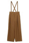 ウォッシャブルドライサップ ワイドパンツ（サスペンダー付き） アンクレイヴ/uncrave キャメル