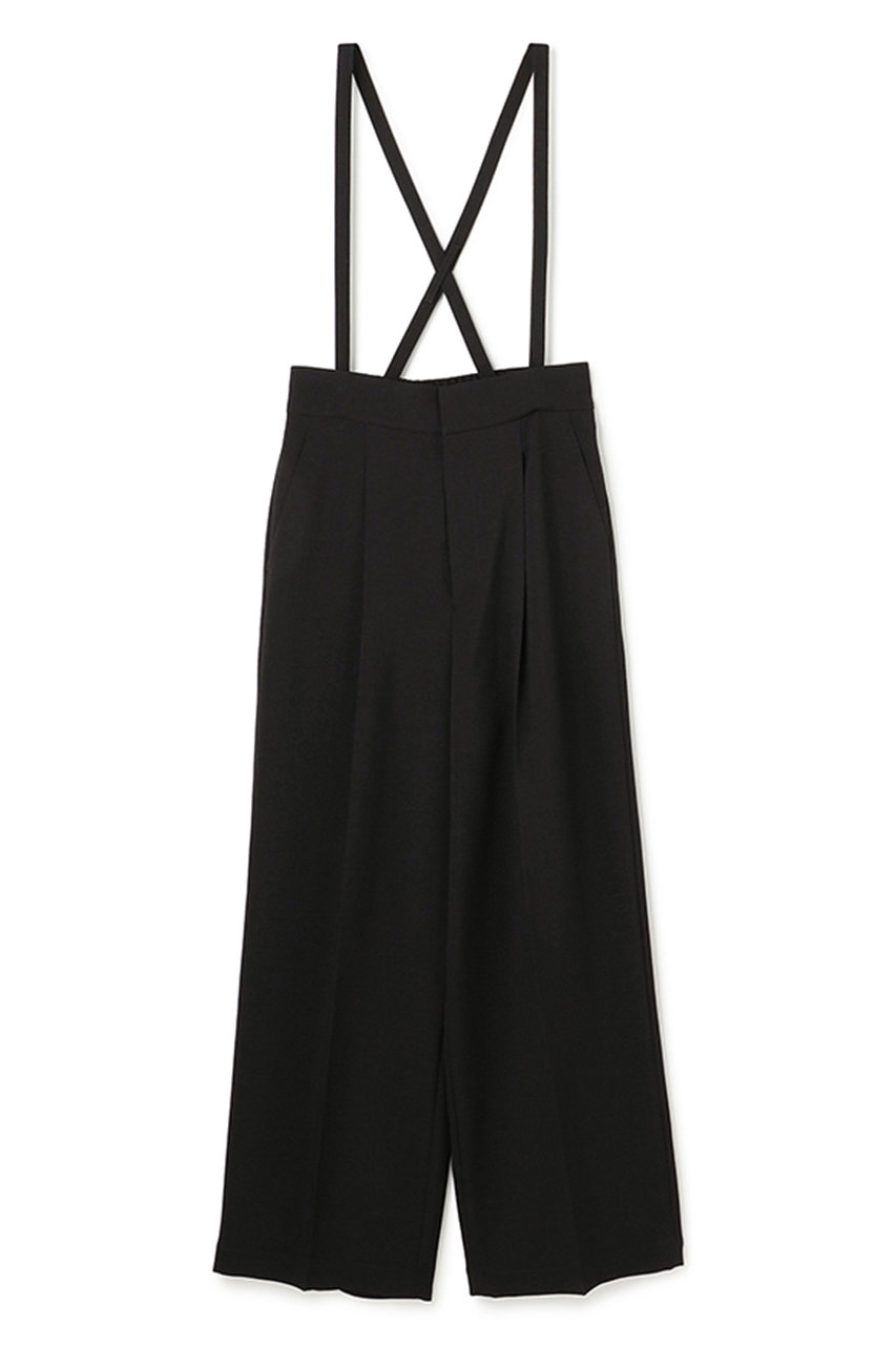 ウォッシャブルドライサップ ワイドパンツ（サスペンダー付き）