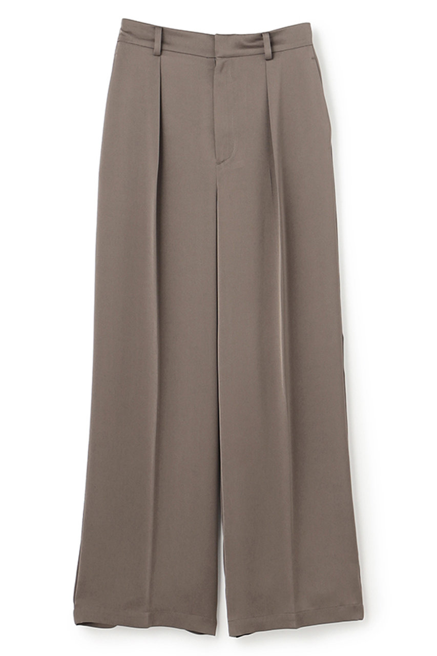 アンクレイヴ/uncraveの【予約販売】ライトダブルサテン ワイドパンツ(トープ/PRUVLM0403)