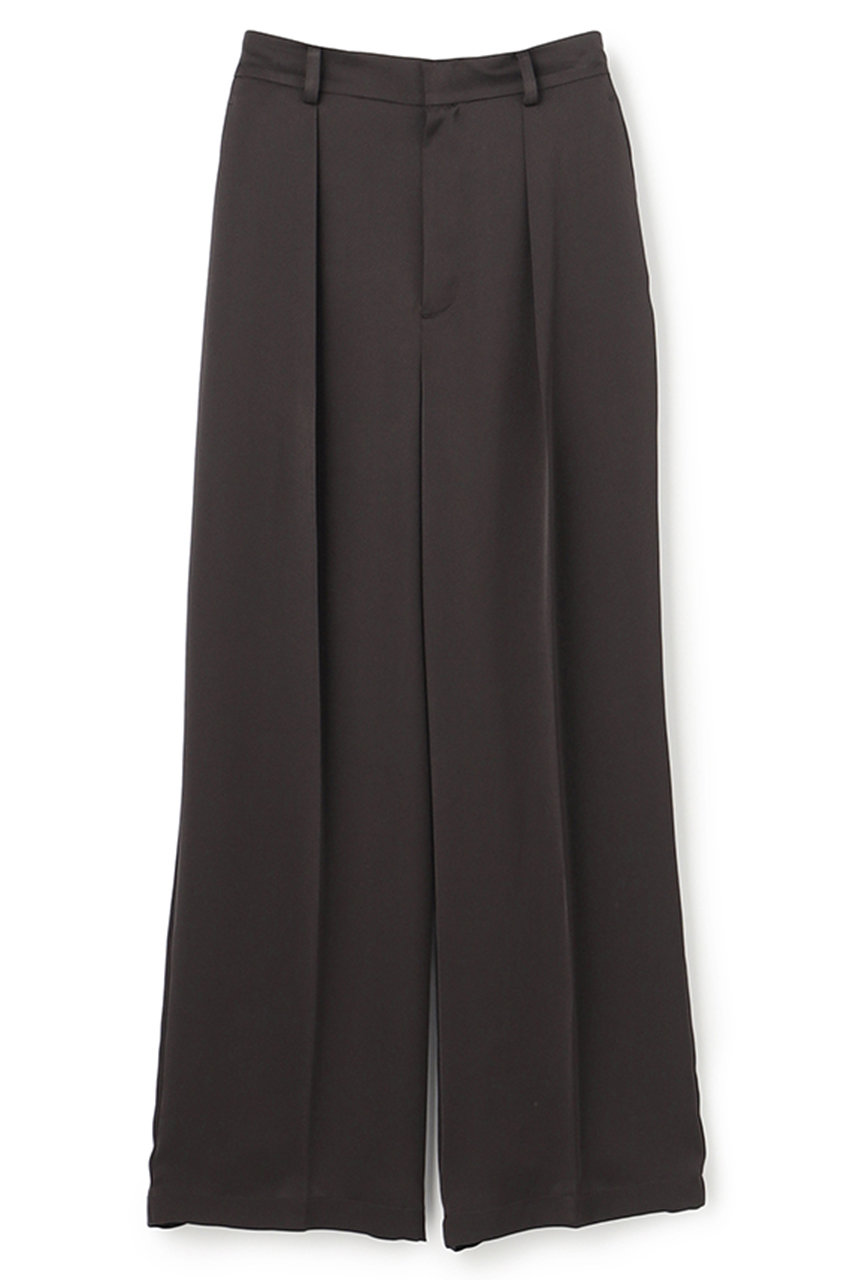 アンクレイヴ/uncraveの【予約販売】ライトダブルサテン ワイドパンツ(ダークブラウン/PRUVLM0403)