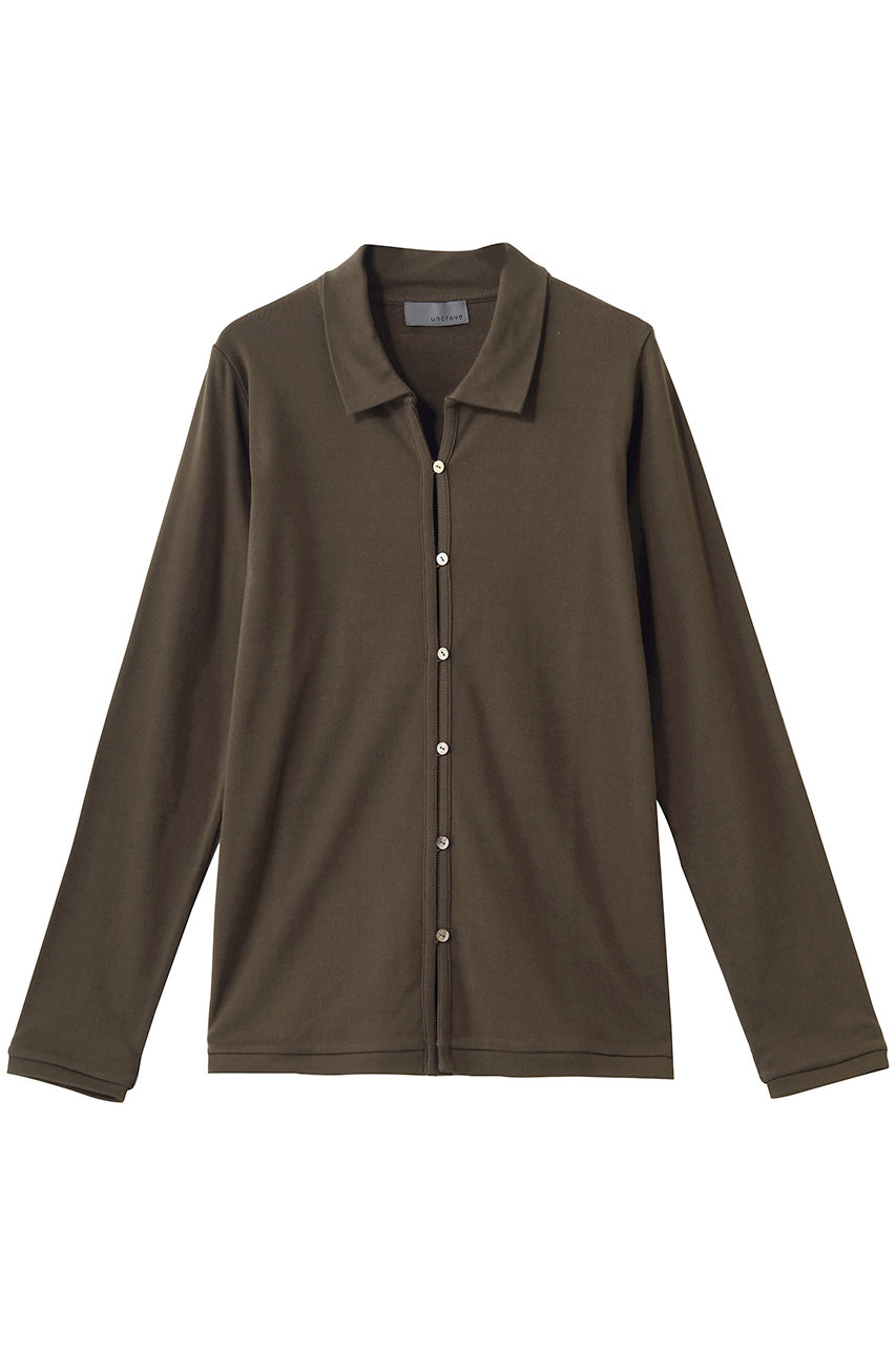 アンクレイヴ/uncraveの【4/1 12:00販売開始】プレーンジャージー カーディガン(ブラウン/KKUVLM0413)