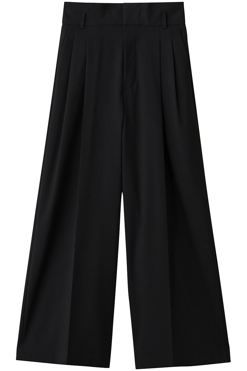 アンクレイヴ/uncraveのTRツイル ワイドトラウザー(ブラック/PRUVLM2808)