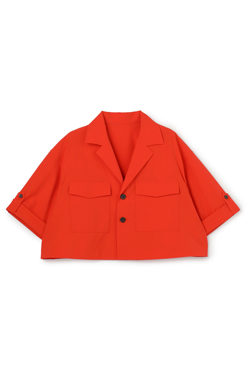 アンクレイヴ/uncraveのクールタッチカラータイプライター シャツジャケット(スカーレット/JKUVLS0402)