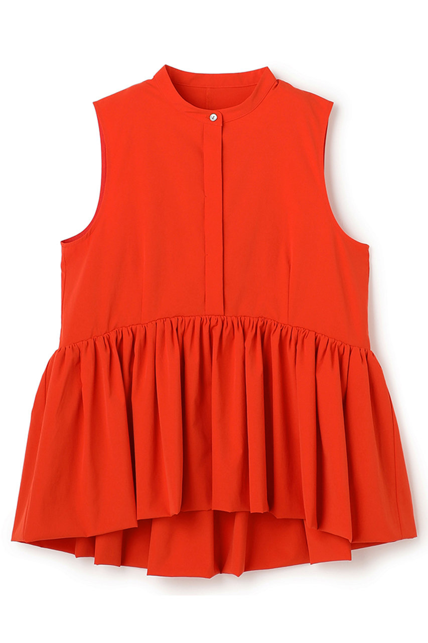 アンクレイヴ/uncraveの【4/1 12:00販売開始】クールタッチカラータイプライター ペプラムブラウス(スカーレット/BLUVLS0402)