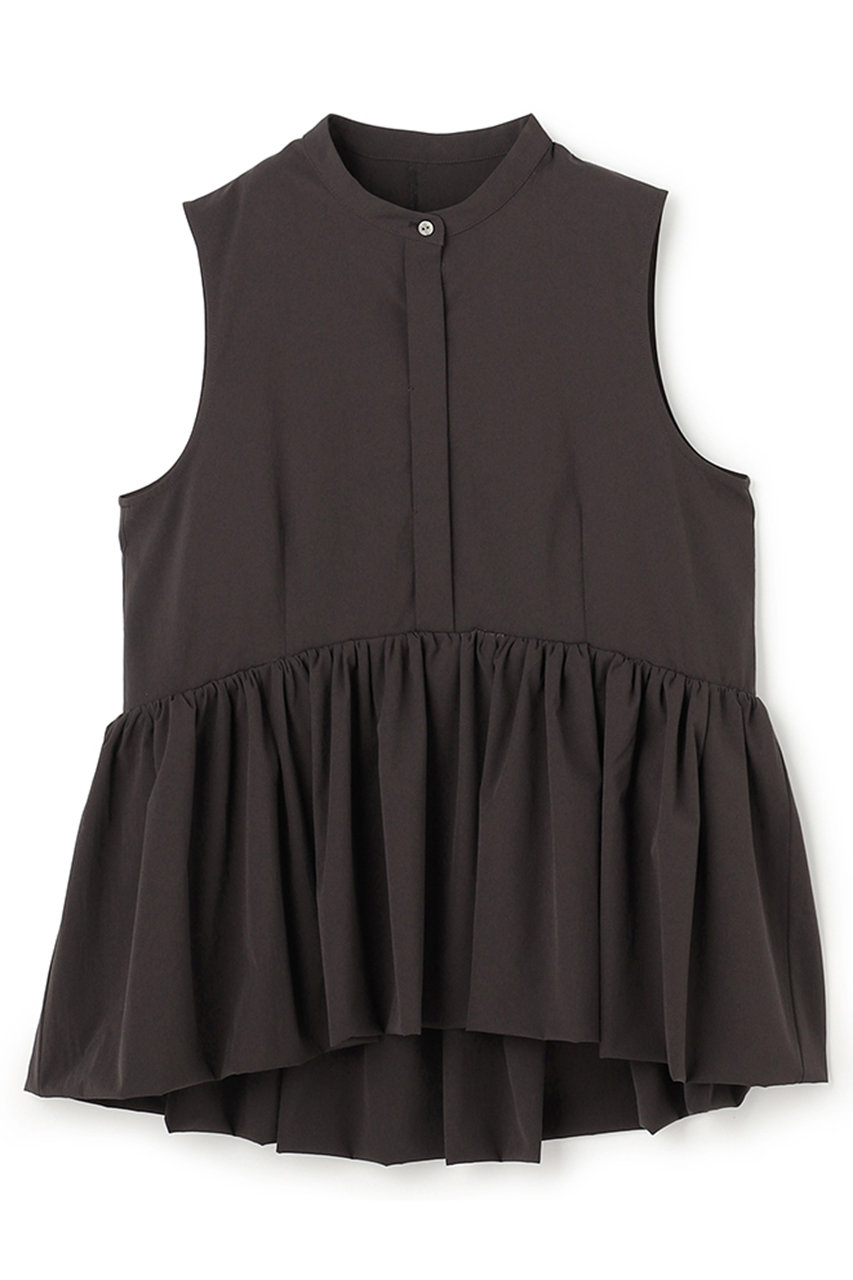 アンクレイヴ/uncraveの【予約販売】クールタッチカラータイプライター ペプラムブラウス(ダークブラウン/BLUVLS0402)