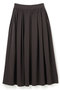 【予約販売】クールタッチカラータイプライター フレアスカート アンクレイヴ/uncrave ダークブラウン