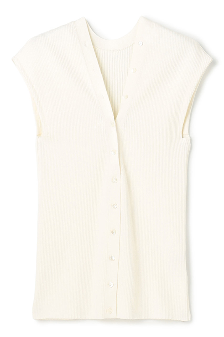 アンクレイヴ/uncraveの【予約販売】スムースニット 2WAYジレ(オフ/KRUVLS0302)