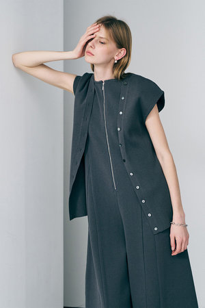 アンクレイヴ/uncraveの【4/1 12:00販売開始】スムースニット 2WAYジレ(110300/110301)