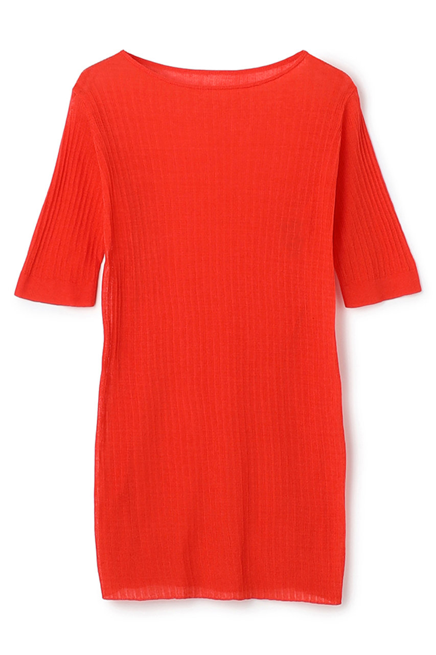 アンクレイヴ/uncraveの【4/1 12:00販売開始】ランダムリブシアーニット トップス(スカーレット/KRUVLS0410)