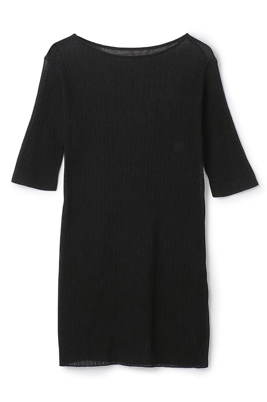 アンクレイヴ/uncraveの【4/1 12:00販売開始】ランダムリブシアーニット トップス(ブラック/KRUVLS0410)