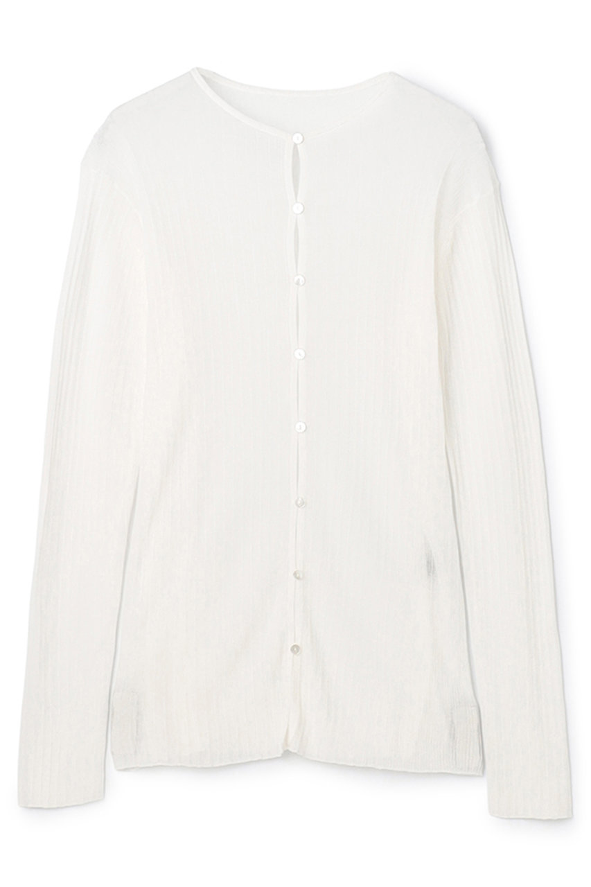 アンクレイヴ/uncraveの【4/1 12:00販売開始】ランダムリブシアーニット カーディガン(オフ/KRUVLS0411)