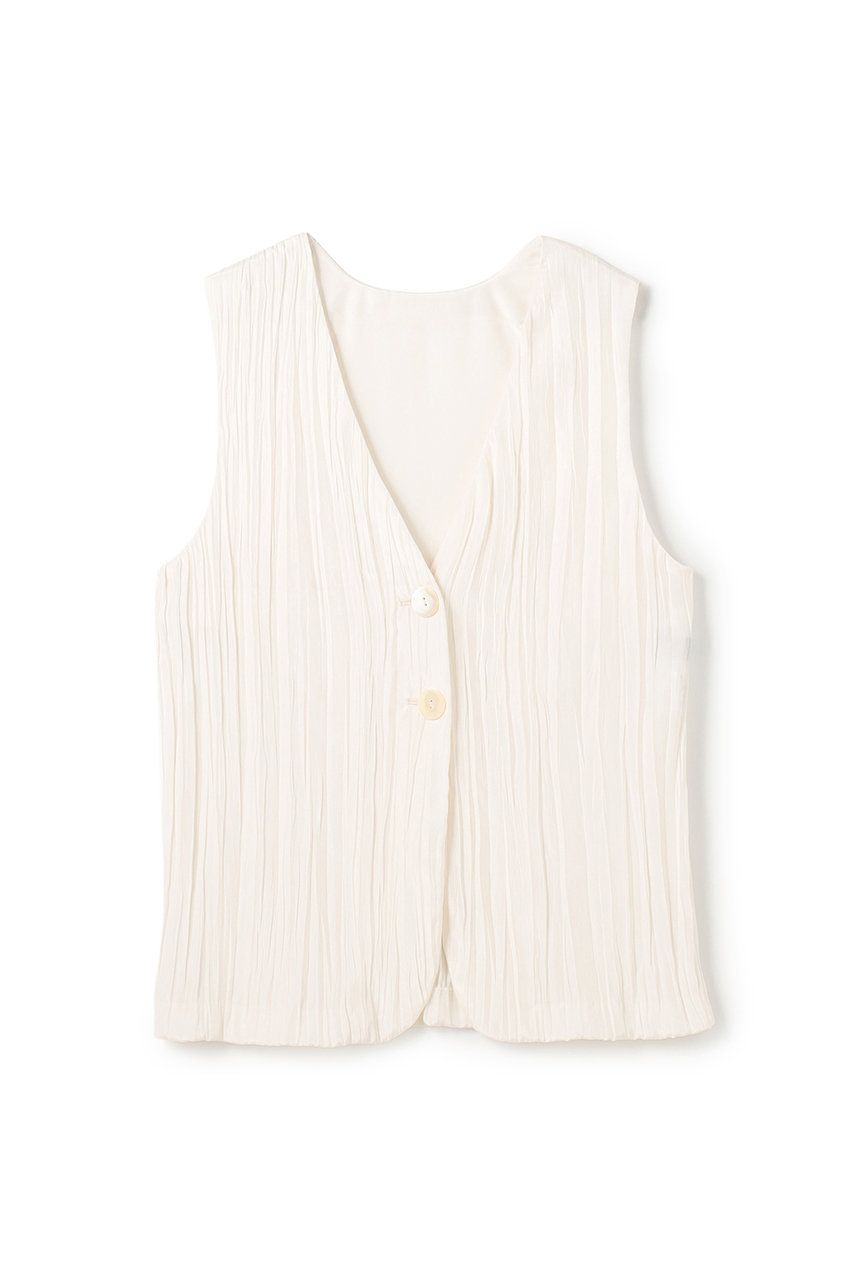 アンクレイヴ/uncraveの【予約販売】マシーンプリーツ ジレ(オフ/VRUVLS0306)