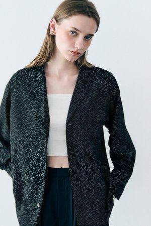 アンクレイヴ/uncraveの【予約販売】【UNISEX】ドットプリント シャツ(110400/110403)