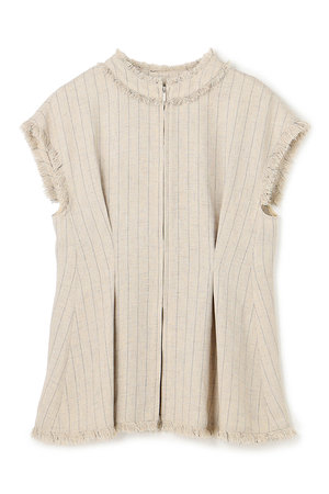 アンクレイヴ/uncraveのリネンライクツイル ジレブラウス(110400/110402)