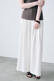 リネンライクツイル ワイドパンツ