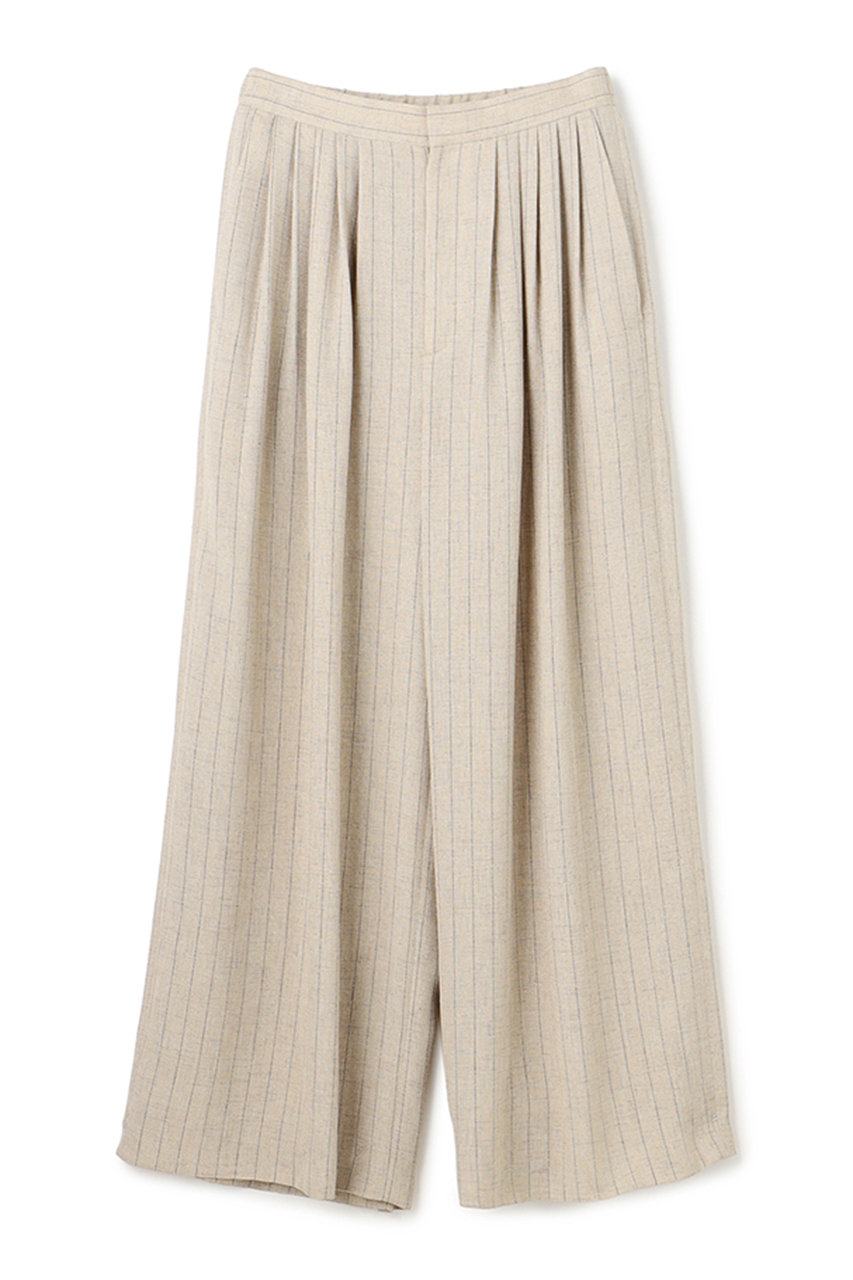 アンクレイヴ/uncraveのリネンライクツイル ワイドパンツ(ネイビーストライプ/PRUVLM0502)