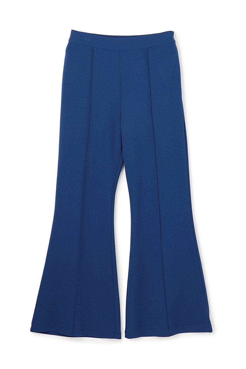 アンクレイヴ/uncraveのジョーゼットダブルジャージー フレアパンツ(ブルー/PRUVLM0412)