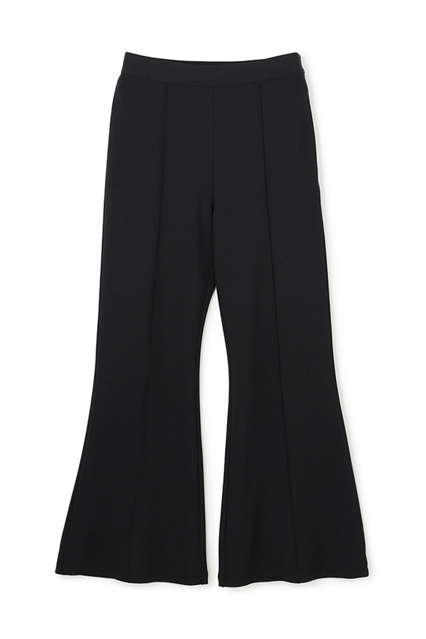 アンクレイヴ/uncraveのジョーゼットダブルジャージー フレアパンツ(ブラック/PRUVLM0412)