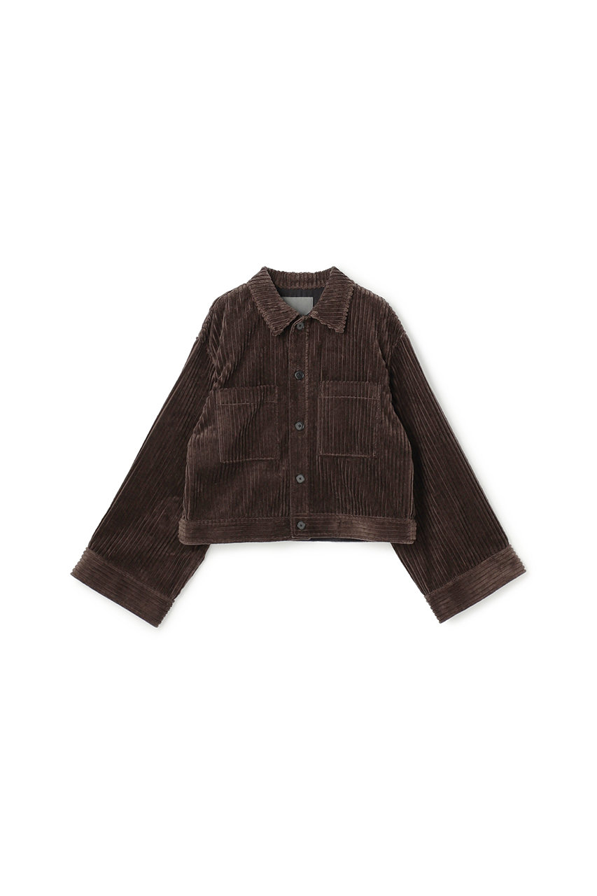 uncrave コーデュロイ ブルゾン (ブラウン, 1) アンクレイヴ ELLE SHOP