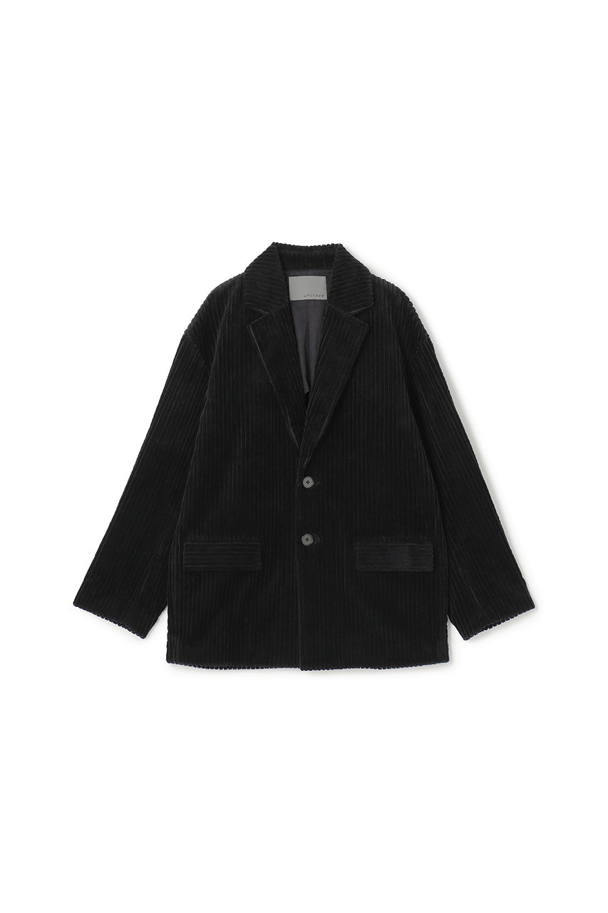 uncrave コーデュロイ ジャコット (ブラック, F) アンクレイヴ ELLE SHOP