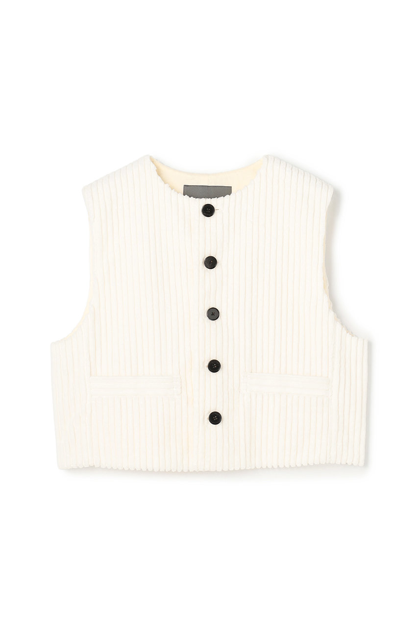 uncrave コーデュロイ ジレ (オフ, F) アンクレイヴ ELLE SHOP