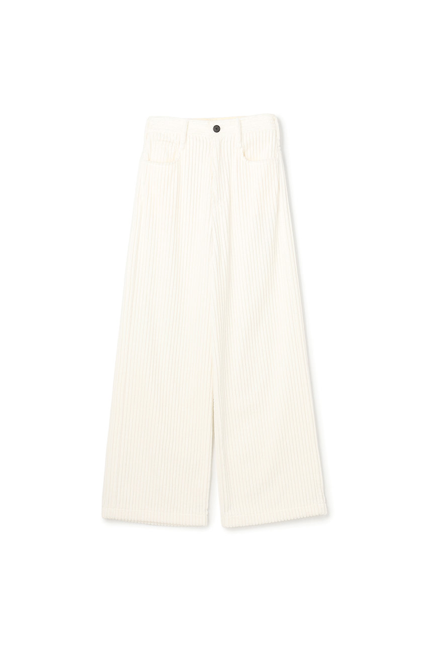 uncrave コーデュロイ ワイドパンツ (オフ, 1) アンクレイヴ ELLE SHOP