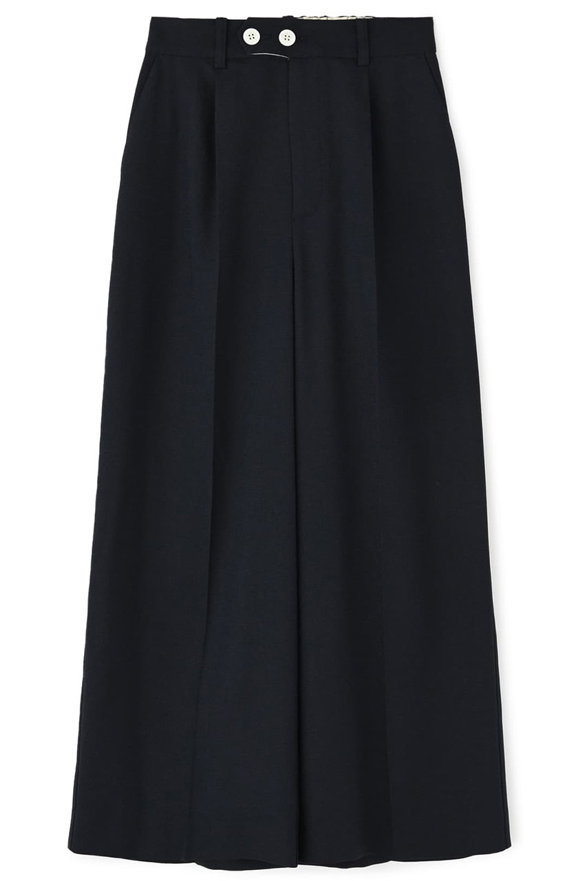 STRATA ダブルボタンストレートパンツ (ネイビー, XS) エストラータ ELLE SHOP STRATA ダブルボタンストレートパンツ (ネイビー, XS) エストラータ ELLE SHOP