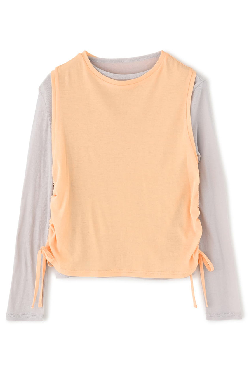 STRATA ドロストタンクシアーカットソーセット (オレンジ, ONE SIZE) エストラータ ELLE SHOP STRATA ドロストタンクシアーカットソーセット (オレンジ, ONE SIZE) エストラータ ELLE SHOP