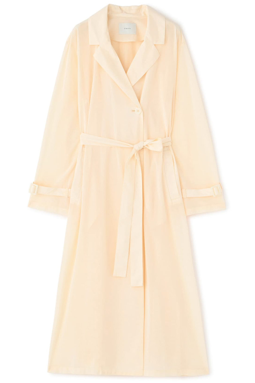 STRATA シアートリコットロングコート (オレンジ, ONE SIZE) エストラータ ELLE SHOP STRATA シアートリコットロングコート (オレンジ, ONE SIZE) エストラータ ELLE SHOP