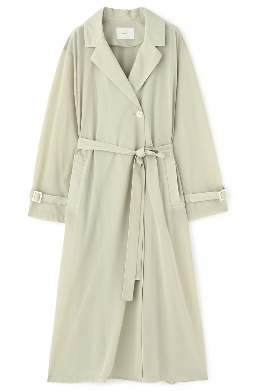 STRATA シアートリコットロングコート (ミント, ONE SIZE) エストラータ ELLE SHOP STRATA シアートリコットロングコート (ミント, ONE SIZE) エストラータ ELLE SHOP