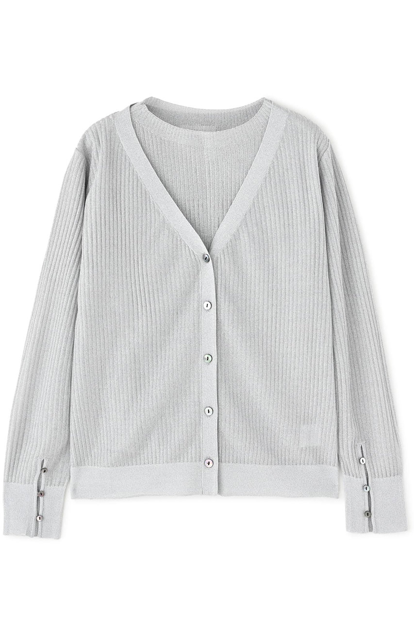 STRATA メタルヤーンニットセット (シルバー, ONE SIZE) エストラータ ELLE SHOP STRATA メタルヤーンニットセット (シルバー, ONE SIZE) エストラータ ELLE SHOP