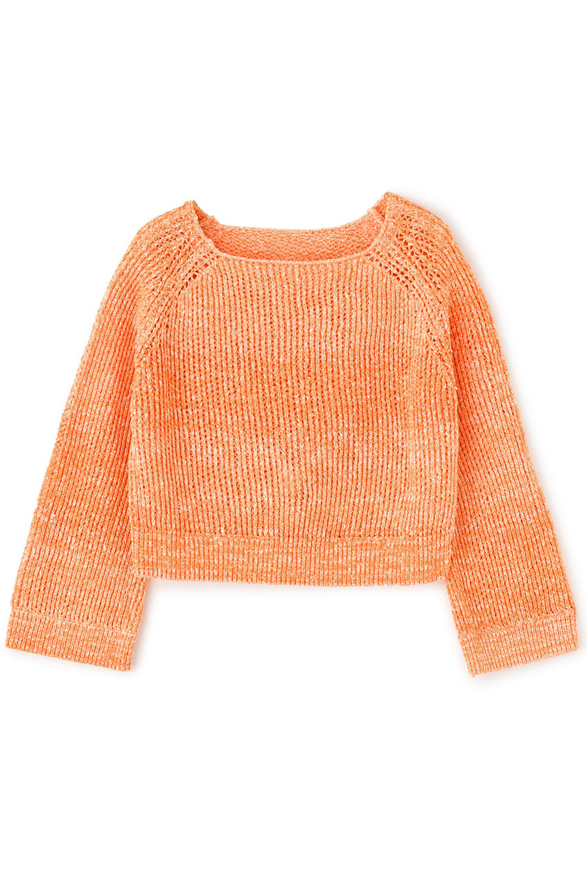 STRATA カラーミックスカスリニット (オレンジ, ONE SIZE) エストラータ ELLE SHOP STRATA カラーミックスカスリニット (オレンジ, ONE SIZE) エストラータ ELLE SHOP