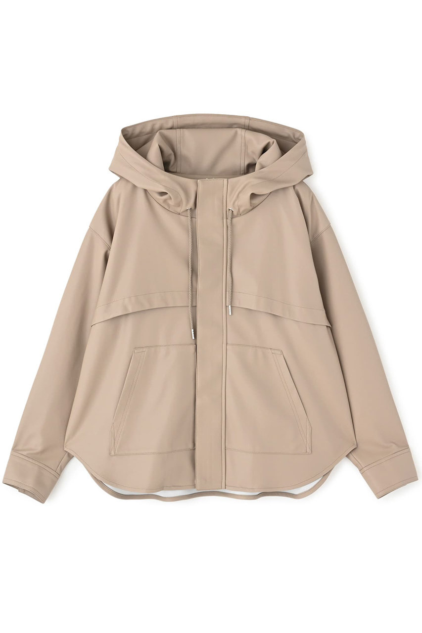 STRATA フェイクレザースタンドフーディブルゾン (ライトベージュ, ONE SIZE) エストラータ ELLE SHOP STRATA フェイクレザースタンドフーディブルゾン (ライトベージュ, ONE SIZE) エストラータ ELLE SHOP