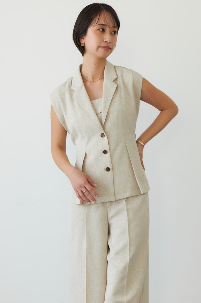 美品　ella selectshop ジレ　ベージュ WOMENS/アウター/ベスト/ジレ(並び順：新着順)｜THE TOKYO