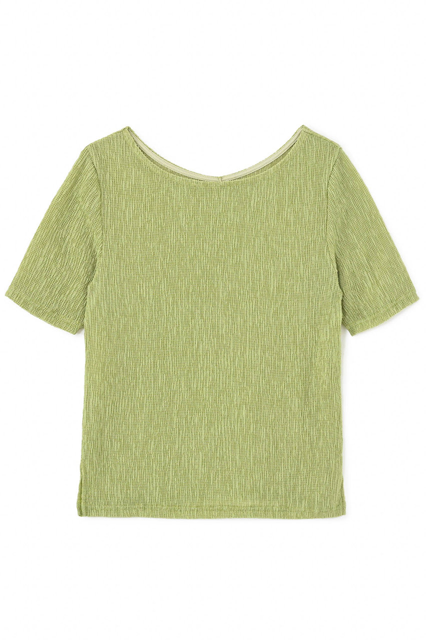 STRATA シアーリンクルハーフスリーブプルオーバー (ライトグリーン, ONE SIZE) エストラータ ELLE SHOP STRATA シアーリンクルハーフスリーブプルオーバー (ライトグリーン, ONE SIZE) エストラータ ELLE SHOP