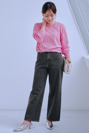 エストラータ/STRATAの【COHINA】KUROKI DENIM セミワイドストレート(110600/110604)