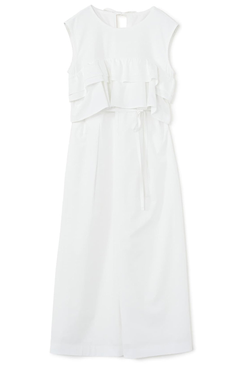 STRATA ラッフルデザインストレッチオールインワン (オフホワイト, short) エストラータ ELLE SHOP STRATA ラッフルデザインストレッチオールインワン (オフホワイト, short) エストラータ ELLE SHOP